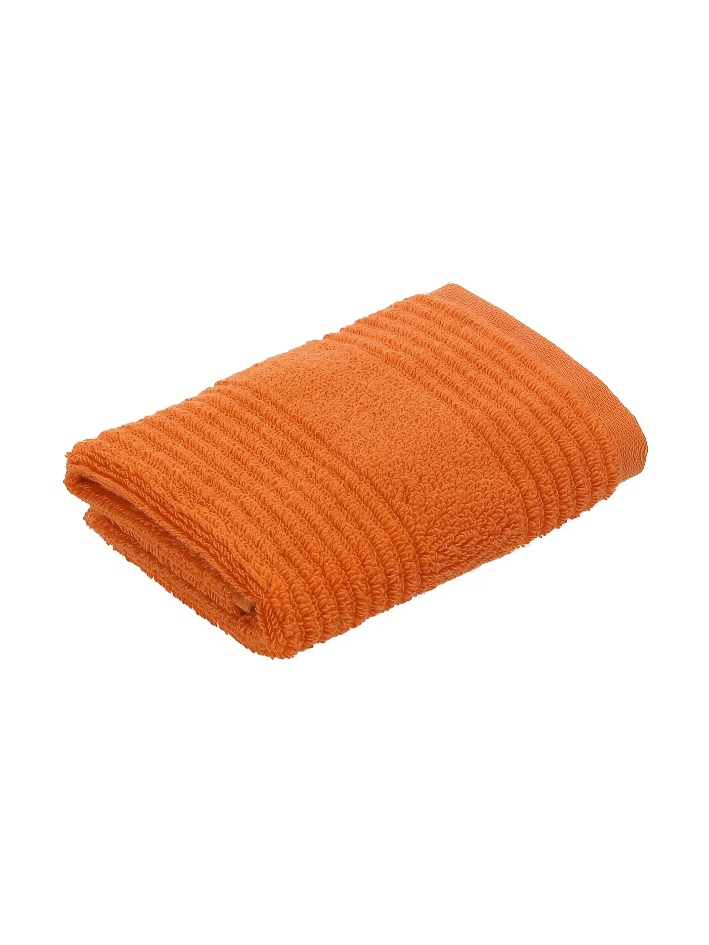 VOSSEN | Seiftuch TOMORROW 30x30cm Dunkelgrau | orange